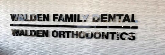 Walden Family Dental Interior Sign