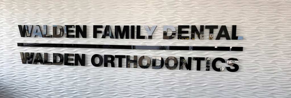 Walden Family Dental Interior Sign | SE Calgary Dentist